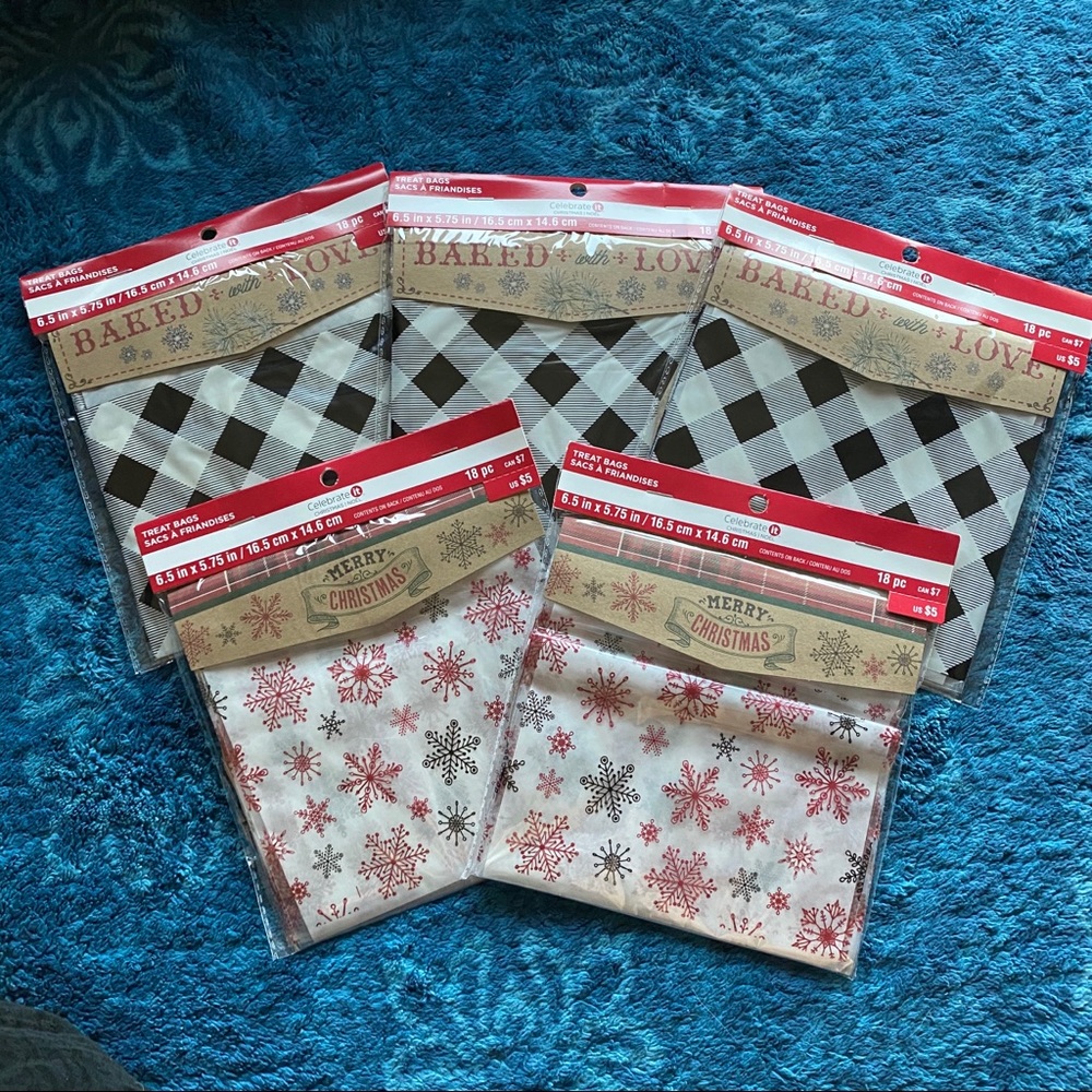 Celebrate it Square Zip Top Baked Goodie  Bag